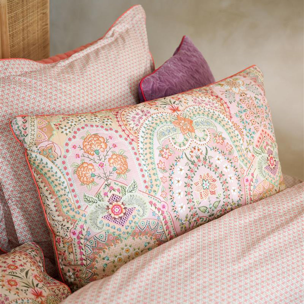 Pip Studio Jabali Flower Quilted Sierkussen 45 x 70 cm - Coral