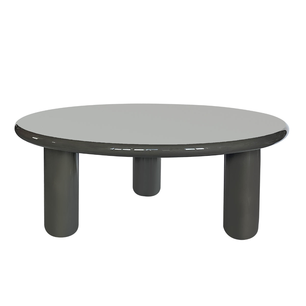 DÉJA Living Salontafel Jelsa - Rond Kaki Groen Glossy MDF - 90x90x35cm