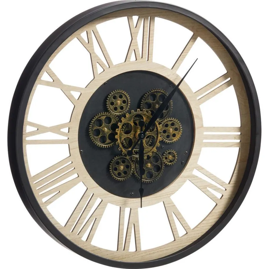 Kwantum Klokken | Klok Toulon Zwart Goud