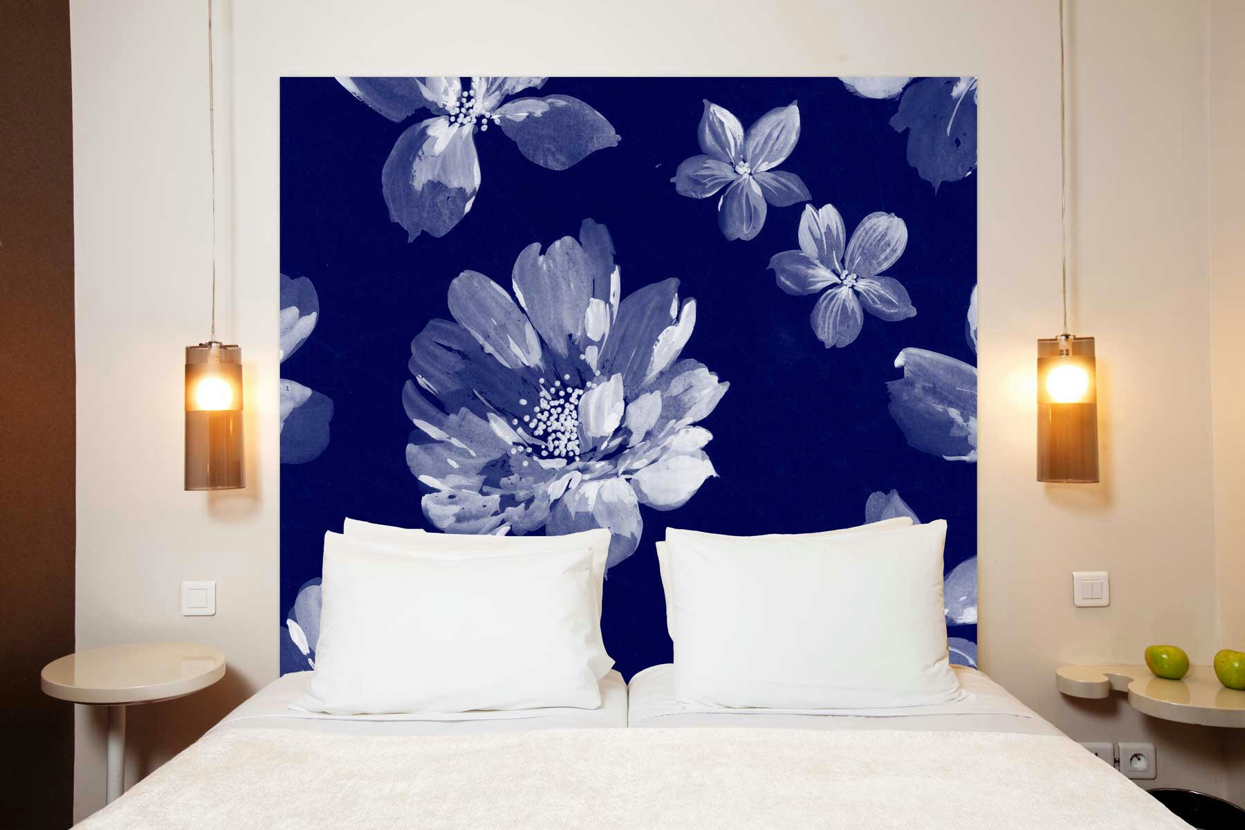 PISTILLES - Tête de lit en tissu sans support en bois 160*140 cm