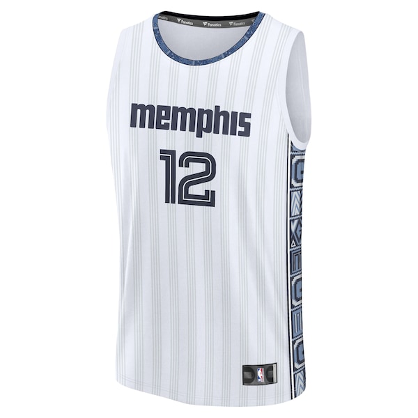 Ja Morant Memphis Grizzlies  2025/26 City Edition Fast Break Jersey - White