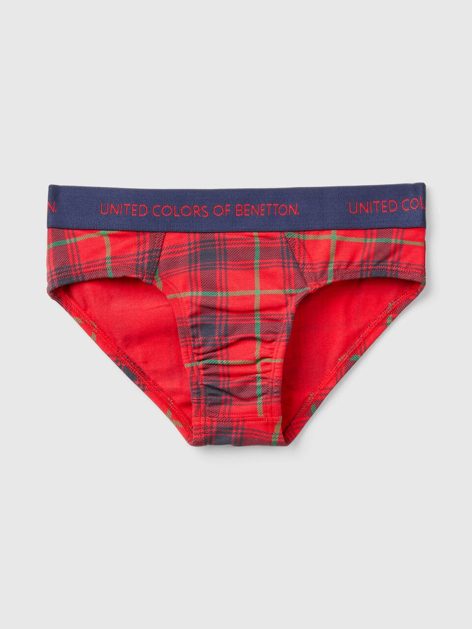 Tartan check briefs