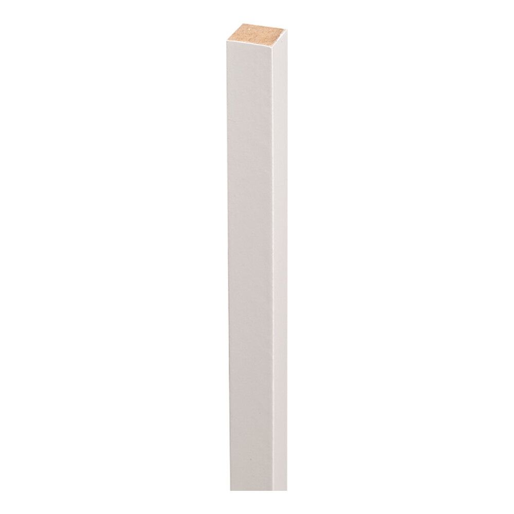 HJØRNELIST LUNDBERGS SOLLIDEN HVITFOLIERT 824X16X16MM 2-PK