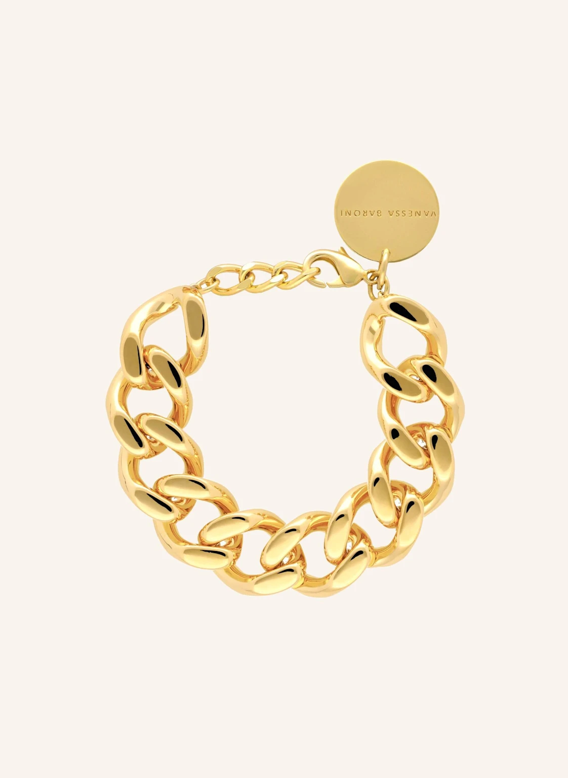 VANESSA BARONI Armband MINI FLAT CHAIN BRACELET GOLD by GLAMBOU