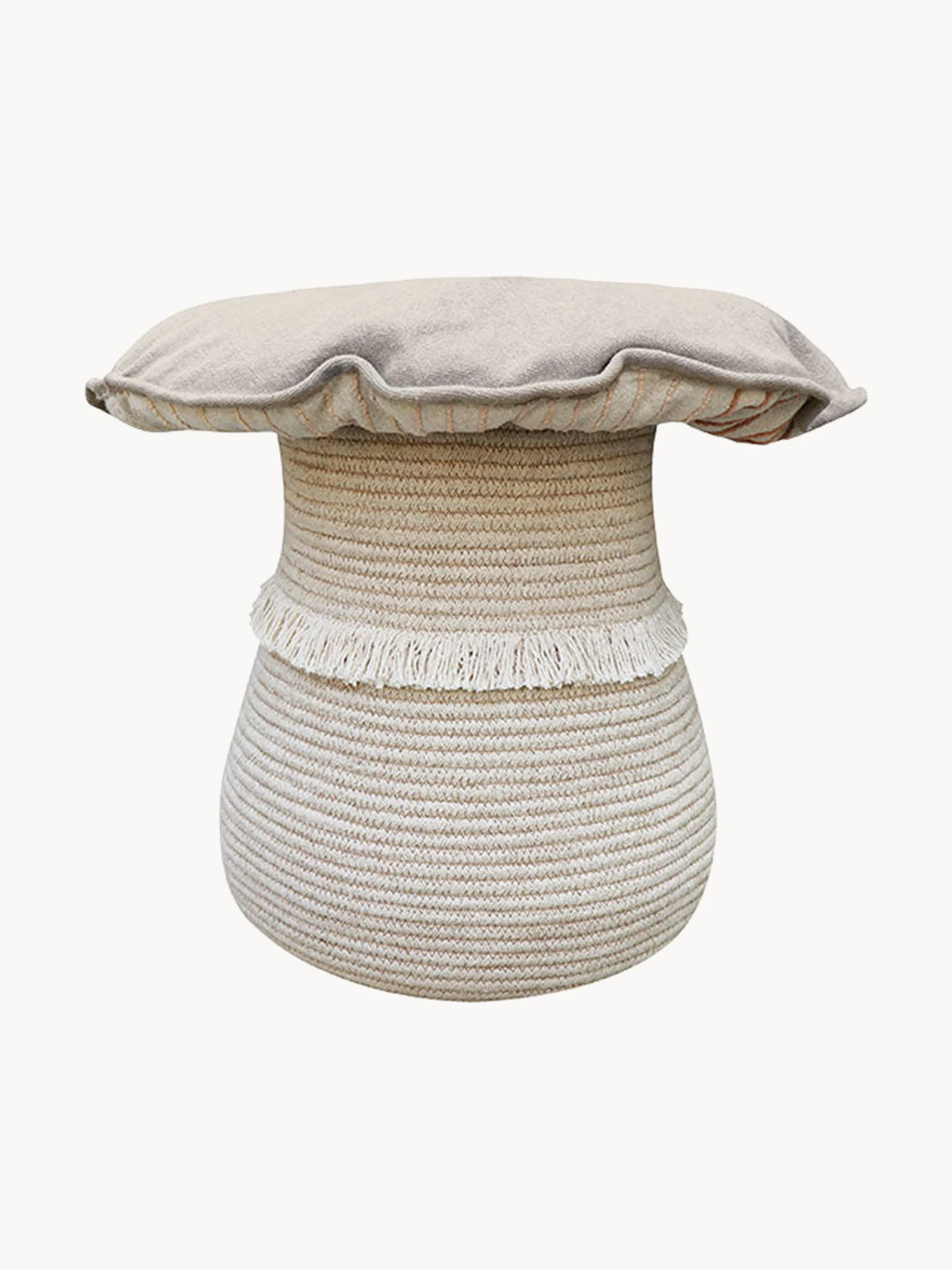 Kinder-Aufbewahrungskörbe Mushroom mit Kissen, 2er-Set