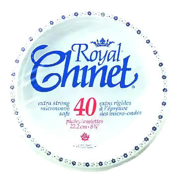 Royal Chinet Luncheon Paper Plates, 8-in, 40-pk