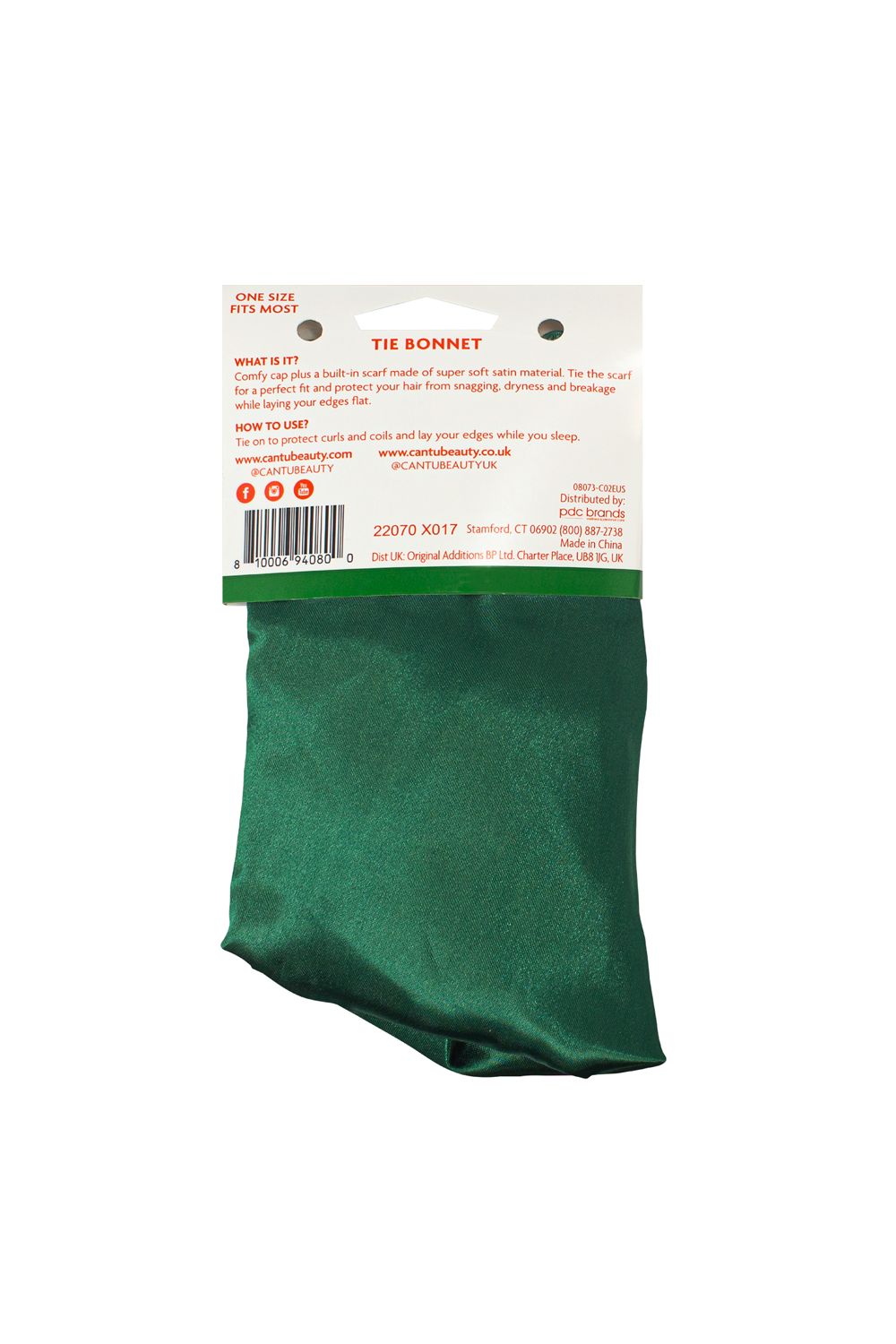 Cantu Satin Sleep Tie Bonnet