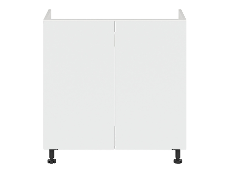 Szafka pod zlewozmywak Top Line 2 80 cm dwudrzwiowa śnieżny super mat