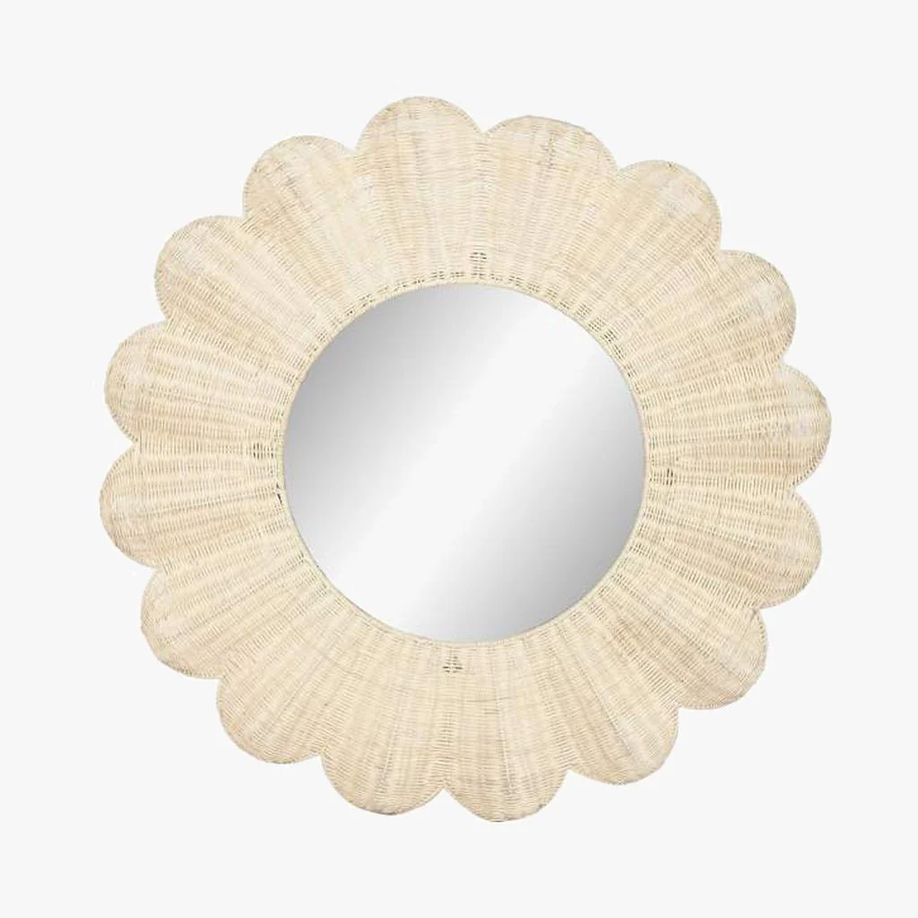 Espelho Flor Rattan D91 SOLEA