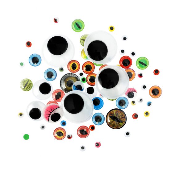 Mixed Googly Eyes 100 Pack