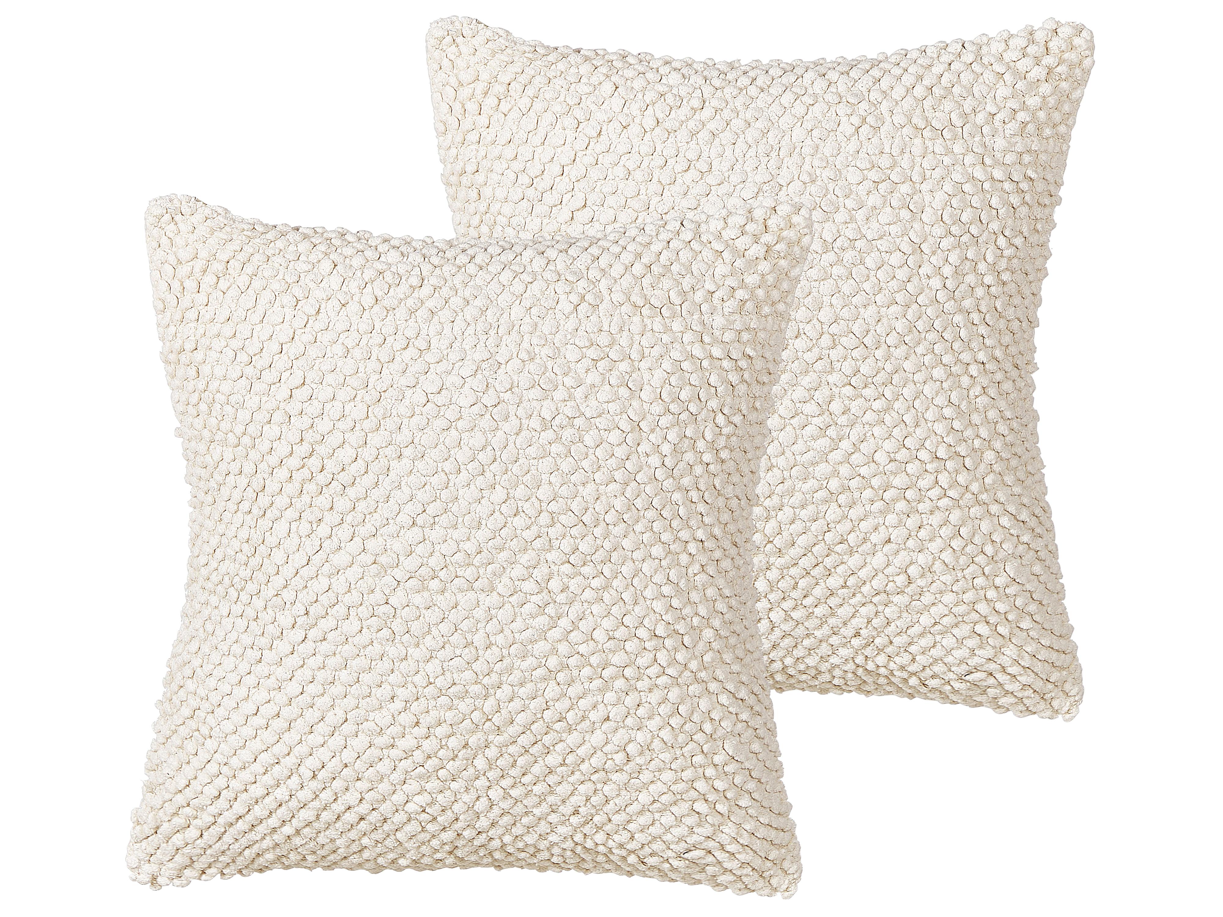 Pouffe JOARA Cotton Beige