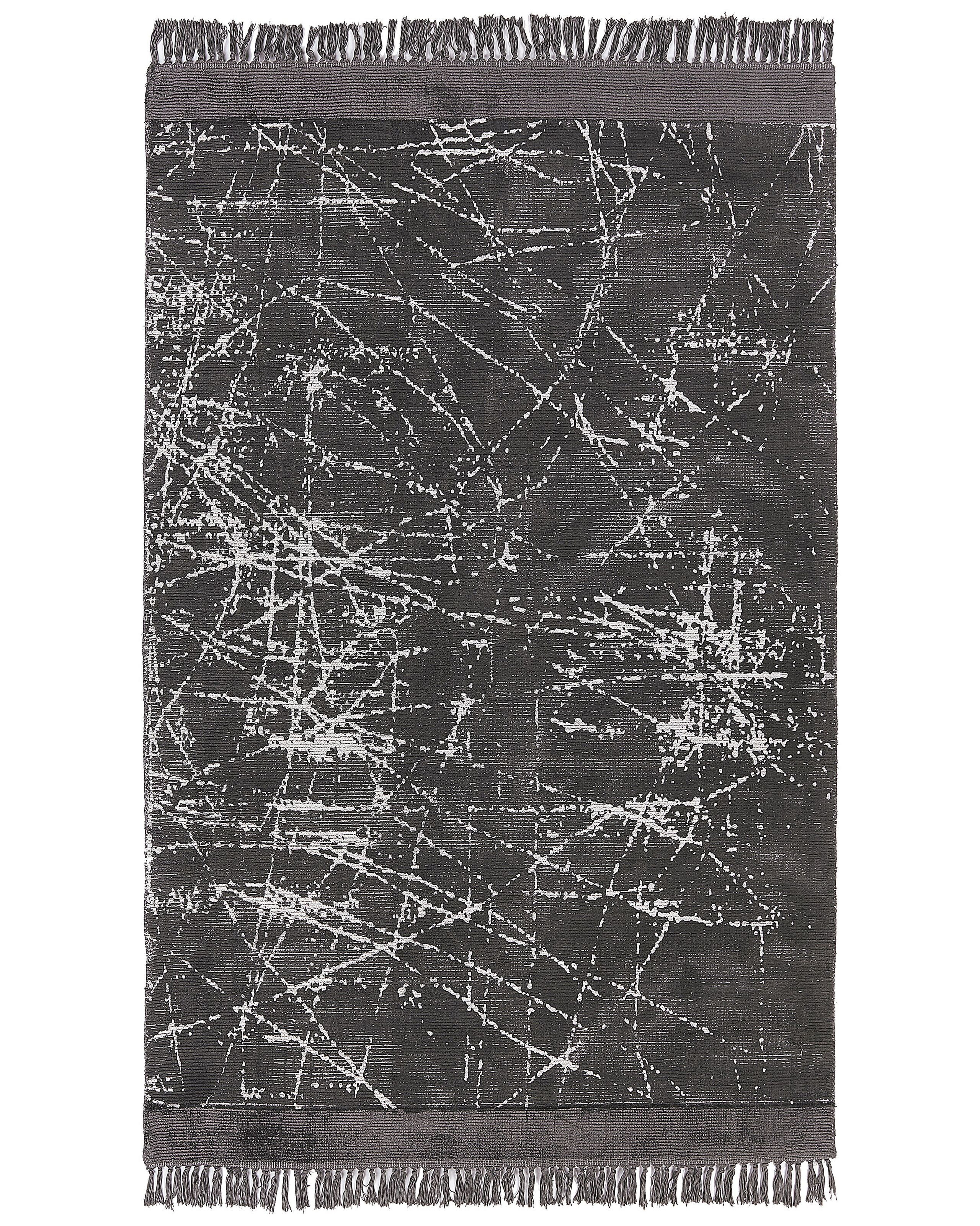 Dywan z wiskozy 160x230 cm ciemnoszary