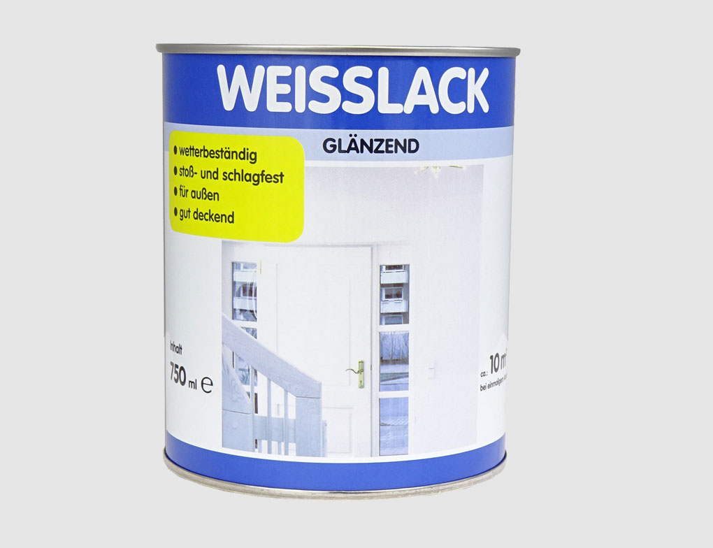 Weißlack Hochglanz