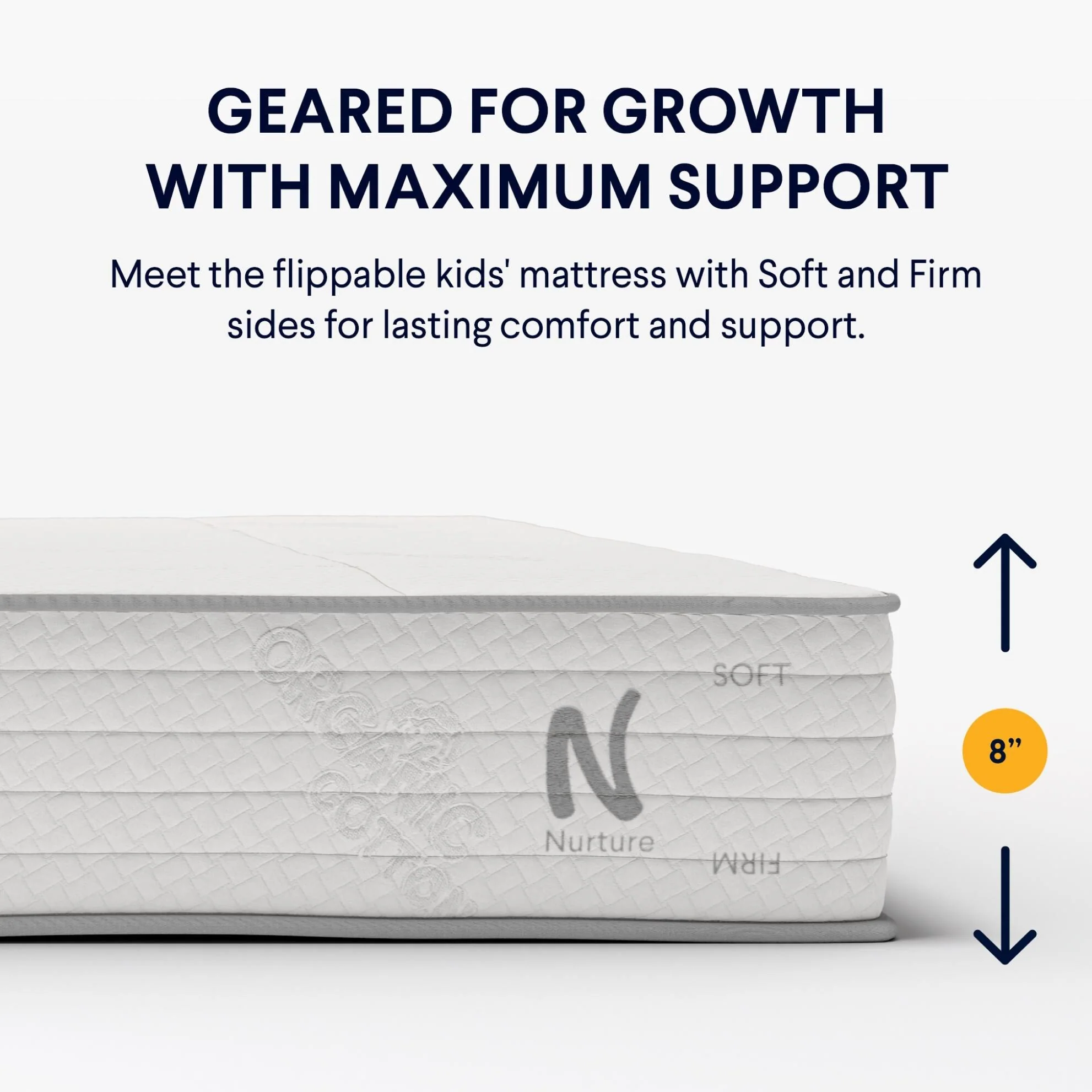 Nolah Nurture Kids Flippable Mattress with Cotton Cover