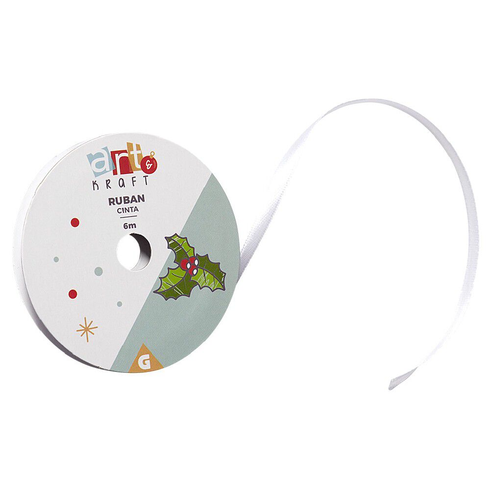 Ruban blanc 6m