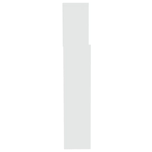 NNEVL Headboard Cabinet White 200x19x103.5 cm