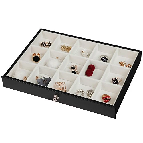 Boîte à bijoux à 8 niveaux avec compartiments