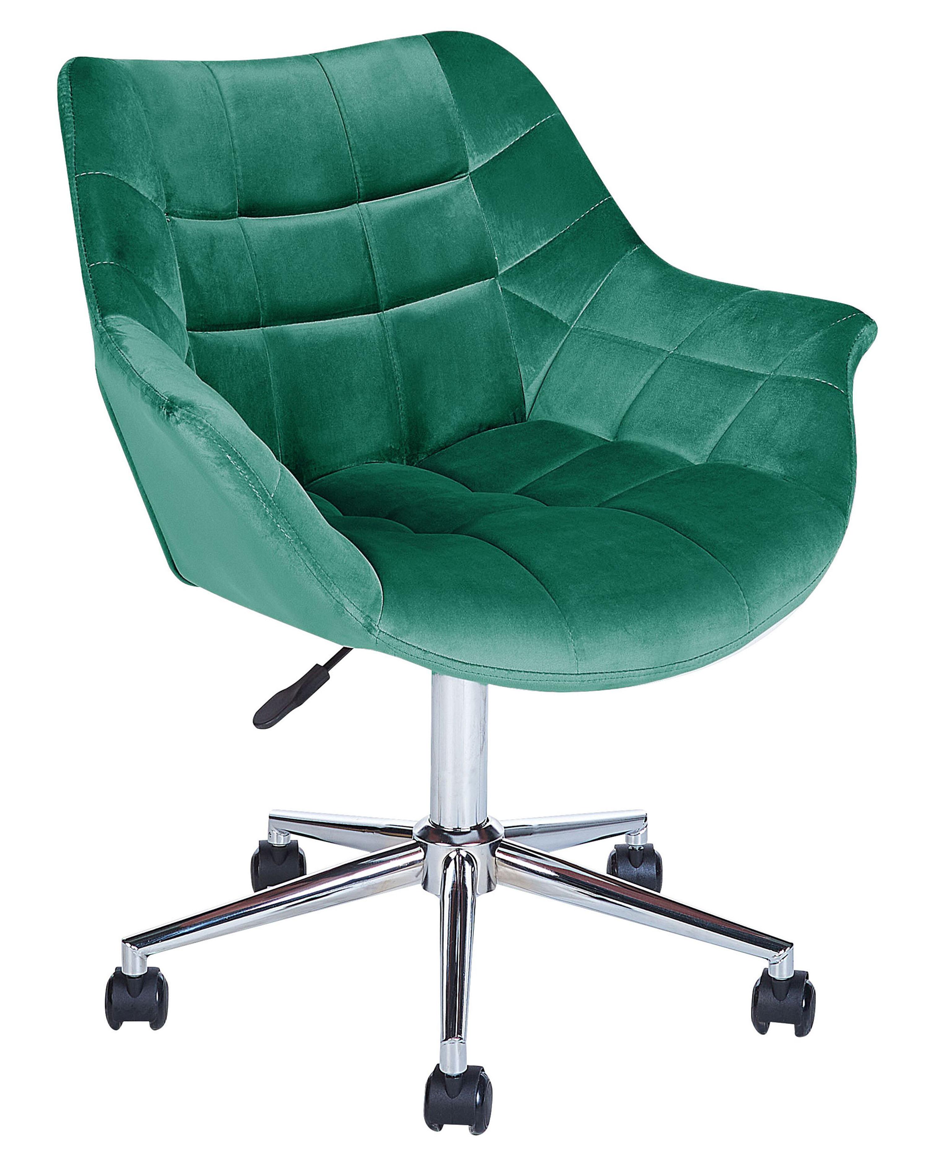 Desk Chair LABELLE Velvet Emerald Green