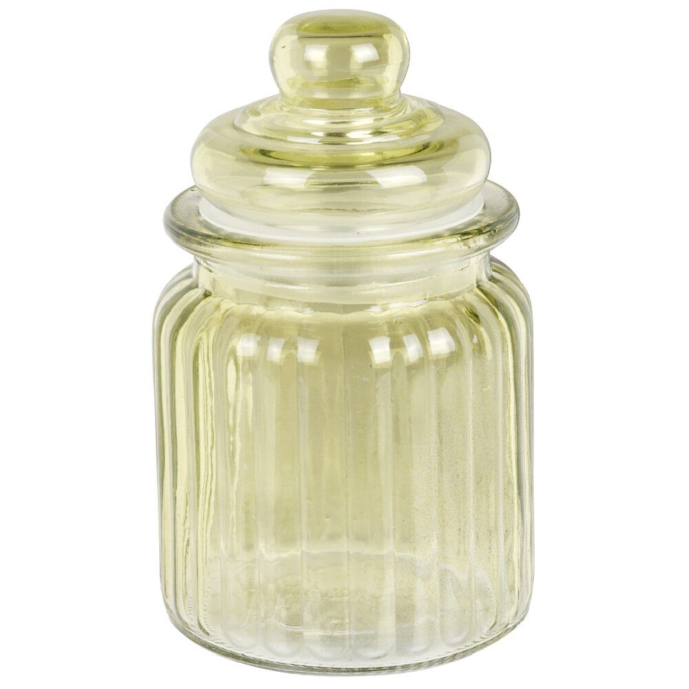 Bonbonnière colorée en verre