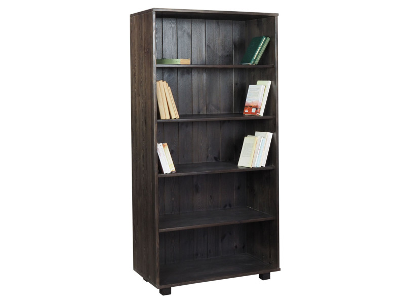 Regał z drewna litego NATURAL WOOD I, kolor orzech