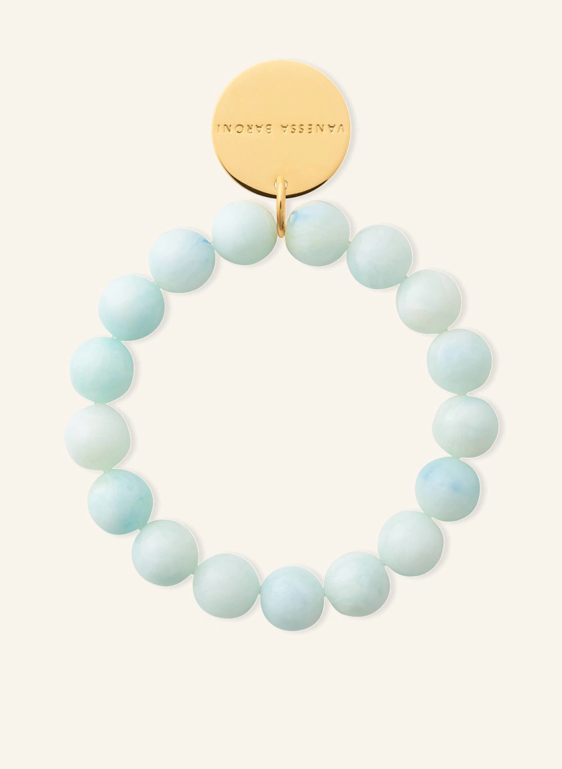 VANESSA BARONI Armbänder MINI BEADS FLEX BRACELET CLOUD MARBLE by GLAMBOU