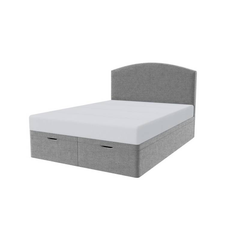 Millbrook Archer Double Fabric End Lift Ottoman Bed - Grey
