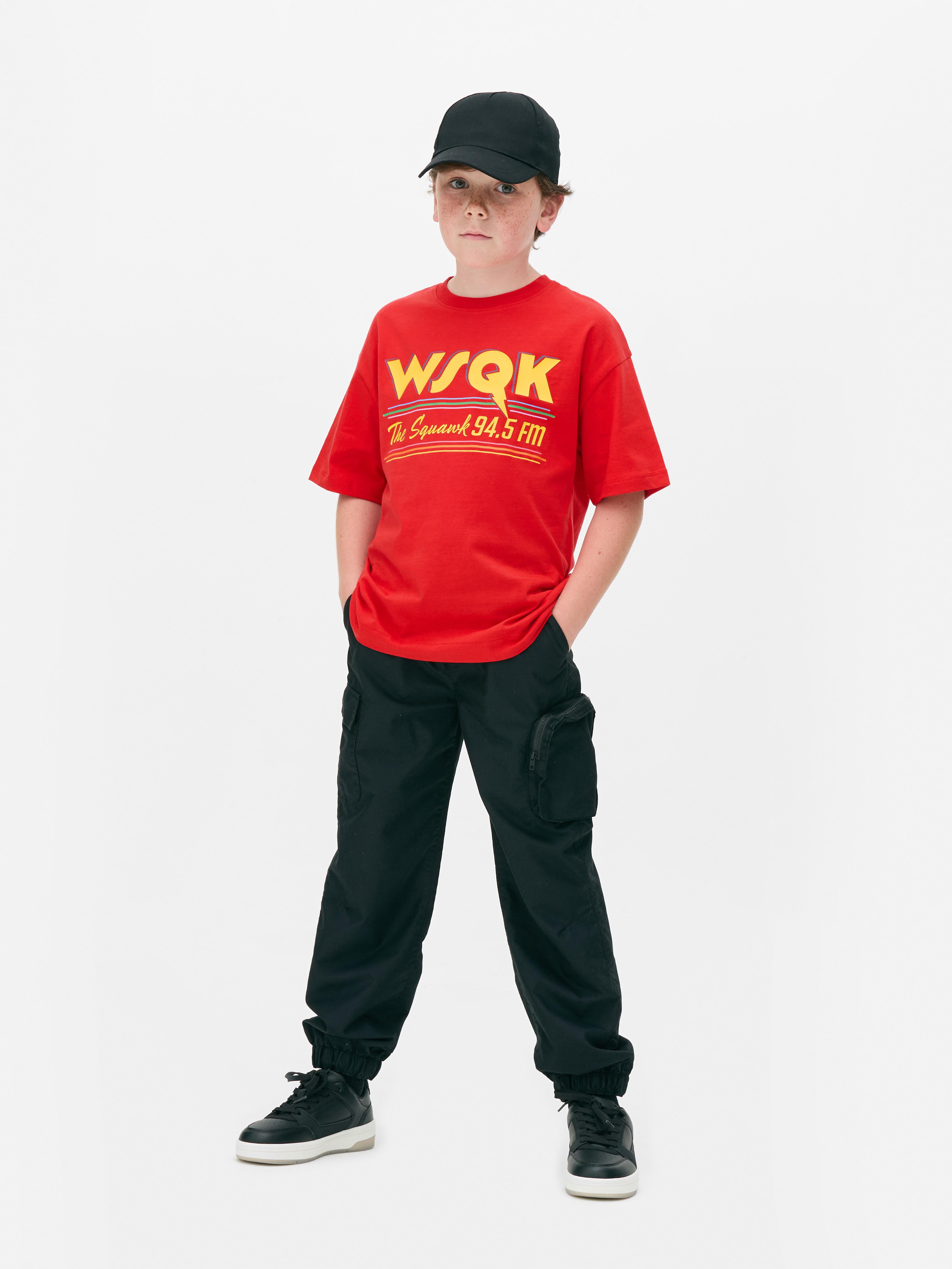 7-15yrs | Stranger Things The Squawk Logo T-Shirt