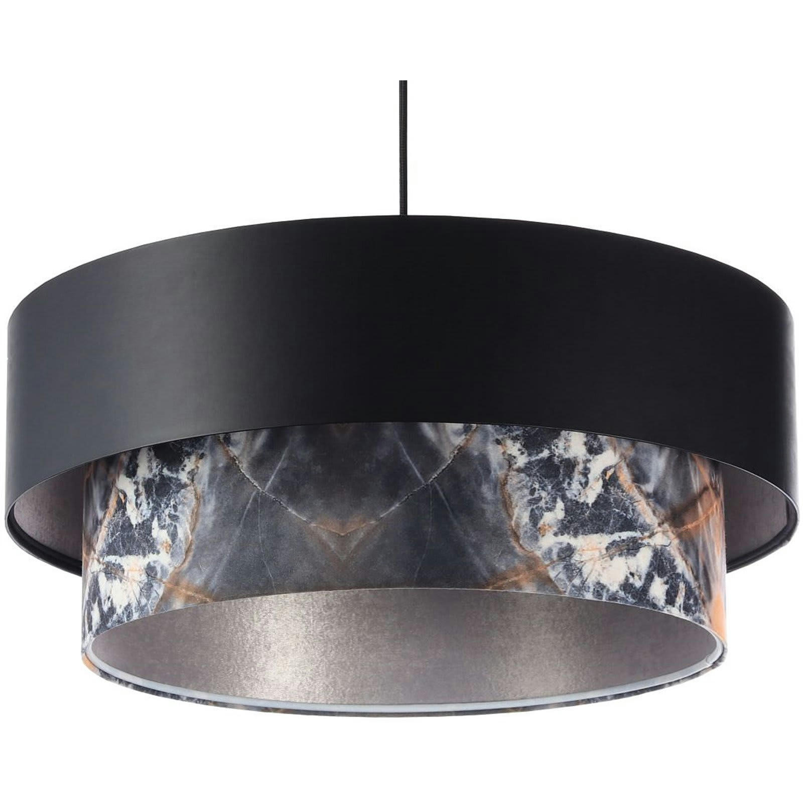 DUO ÉLÉGANT - Suspension Tissu Noir