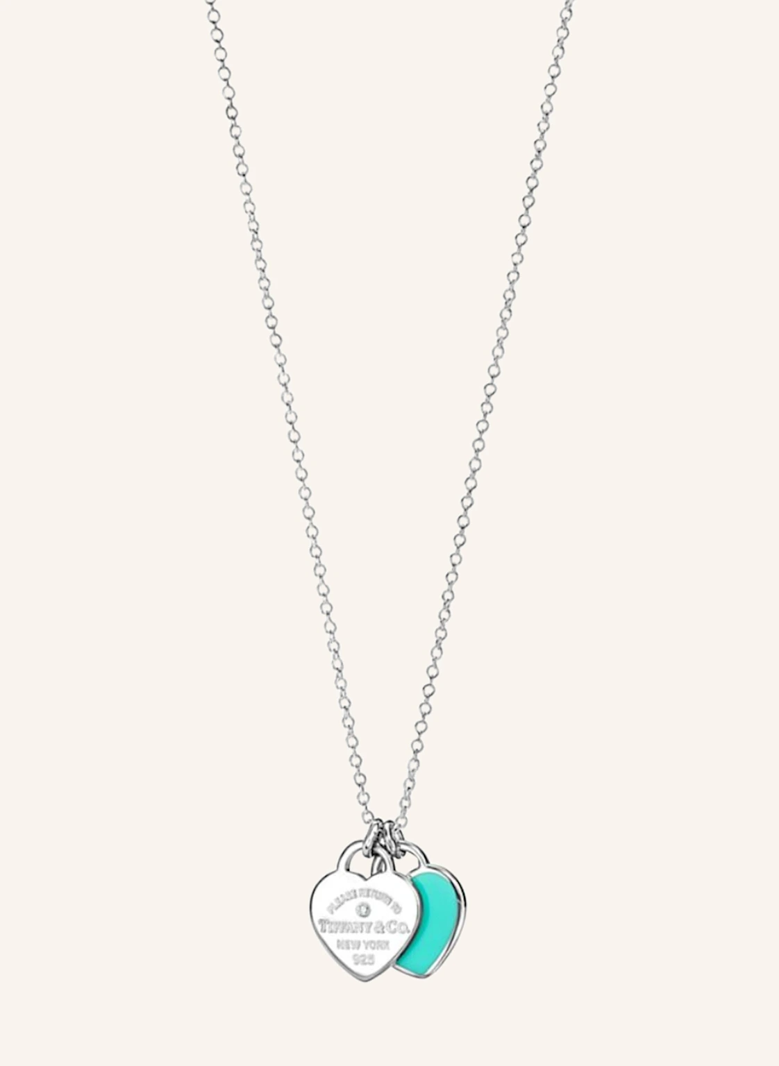 TIFFANY & Co. Halskette RETURN TO TIFFANY™ aus Sterlingsilber, Tiffany Blue® mit Diamanten