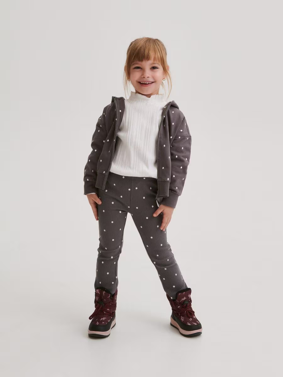 Polka Dot Cotton Rich Leggings