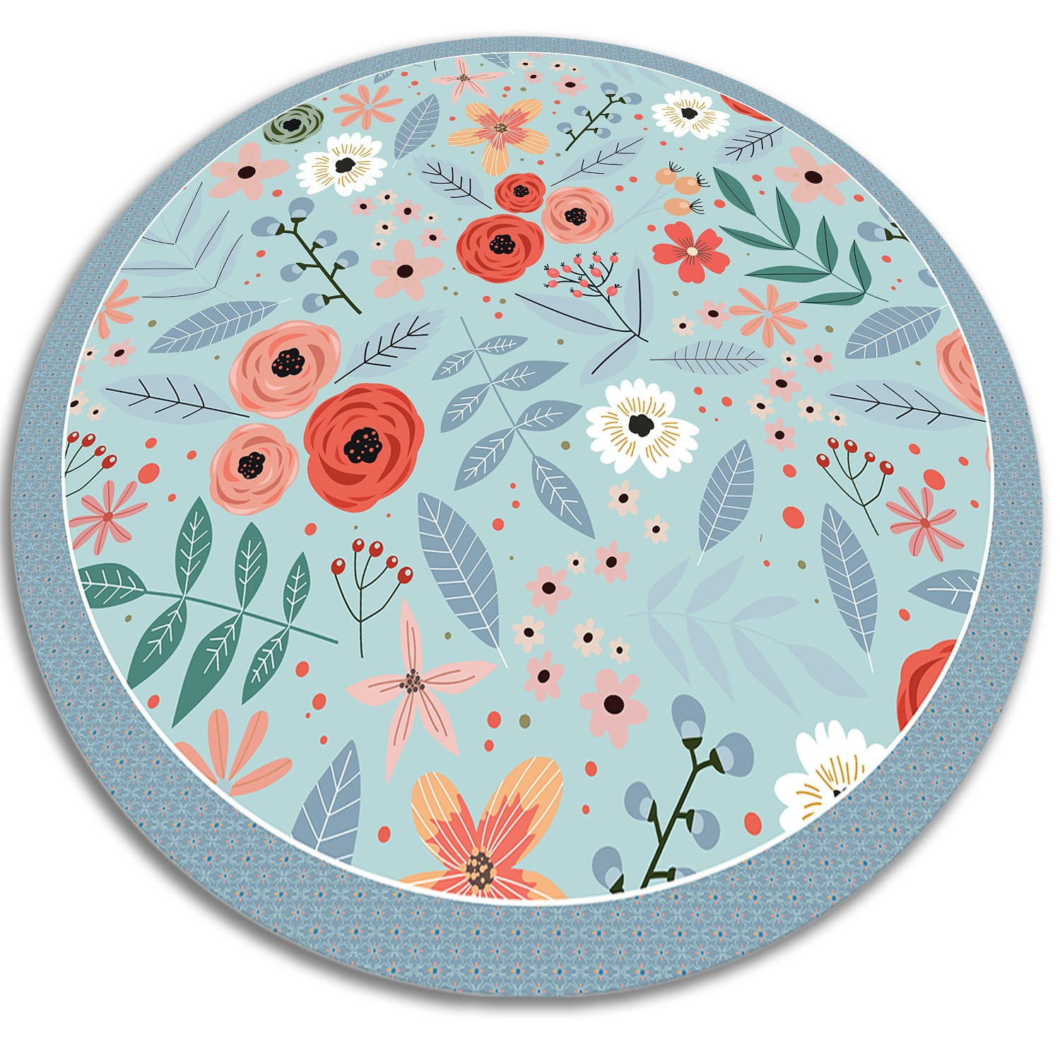 Modny winylowy dywan - Łąkowe kwiaty 50 cm