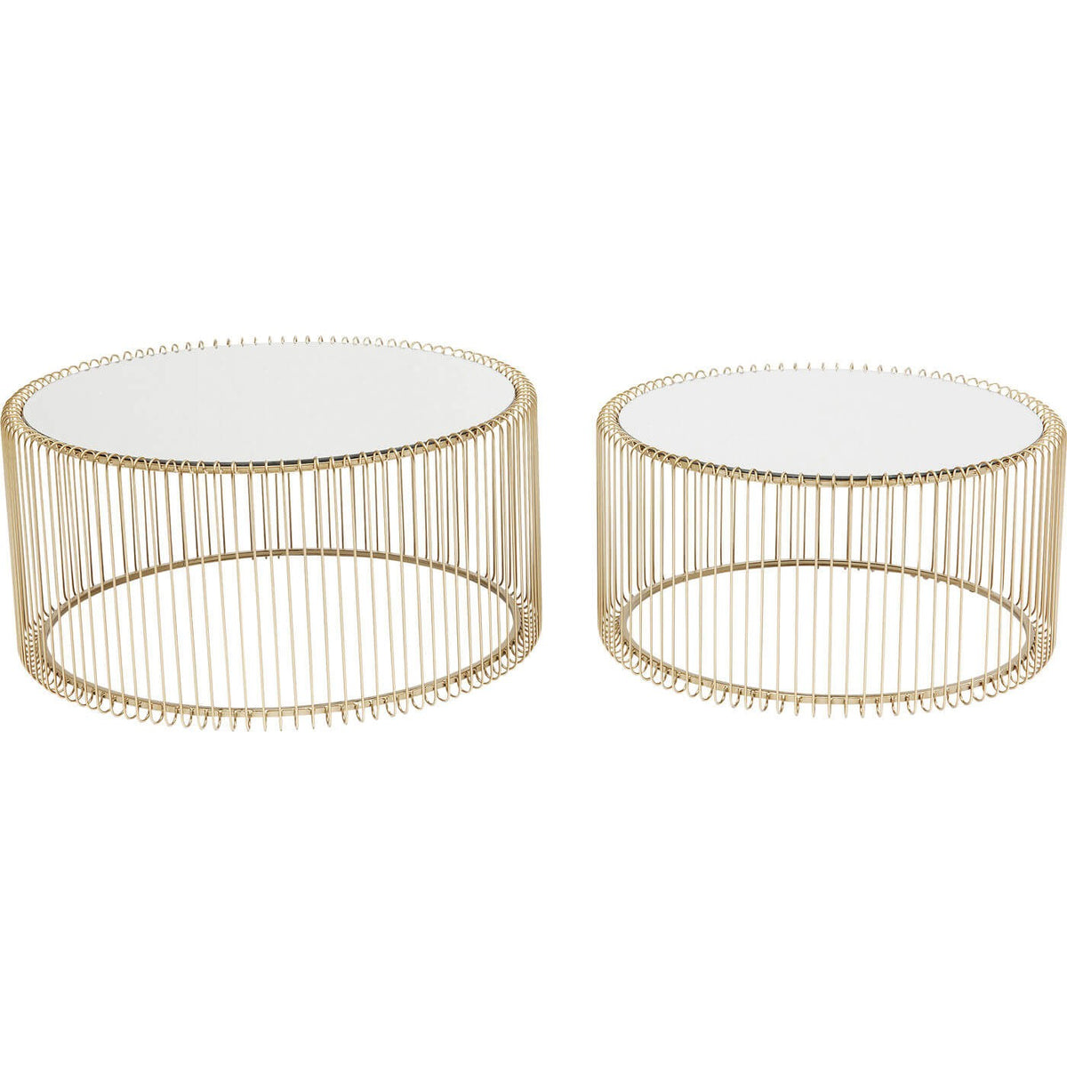 Kare Design Salontafel Wire messing (2/Set)