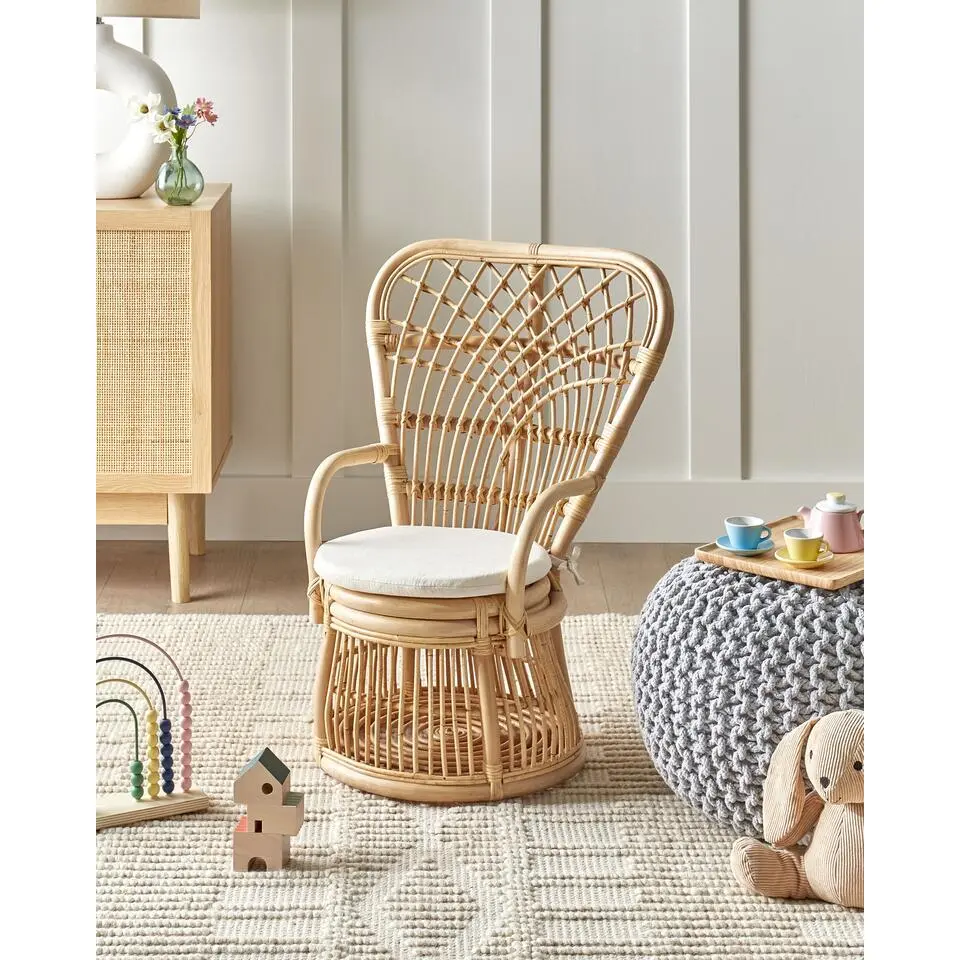 TEMENI - Kinderstoel - Natuurlijk - Rotan