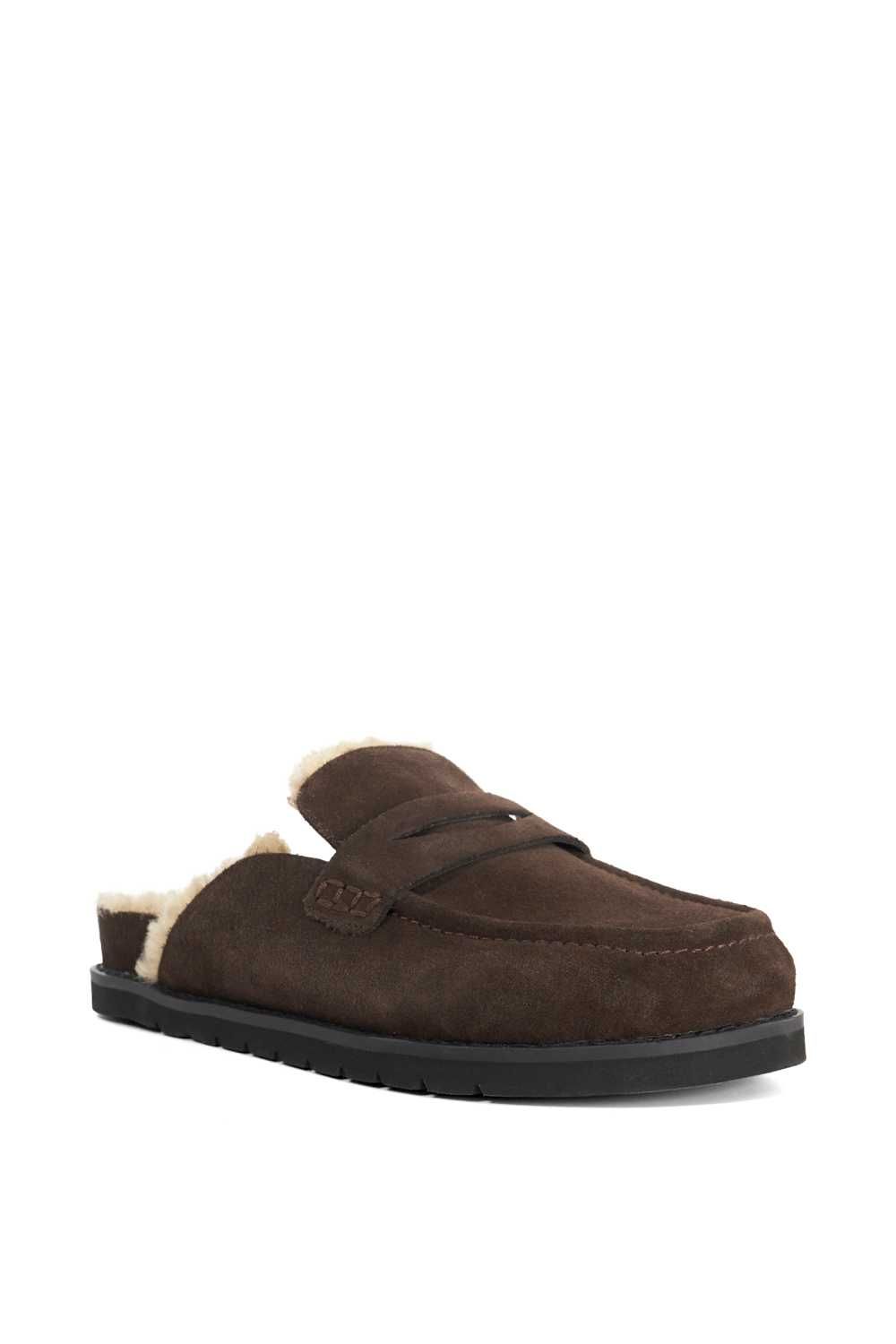 Dune London Goldy' Suede Mules