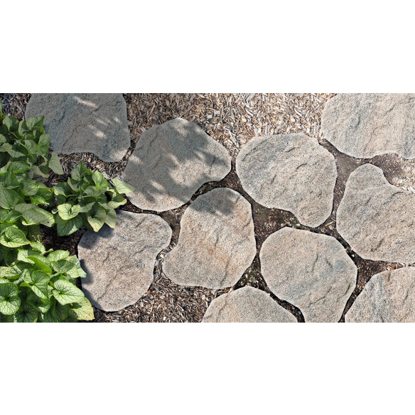 Trittplatte, grau, Beton, BxLxH: 48 x 36 x 3 cm