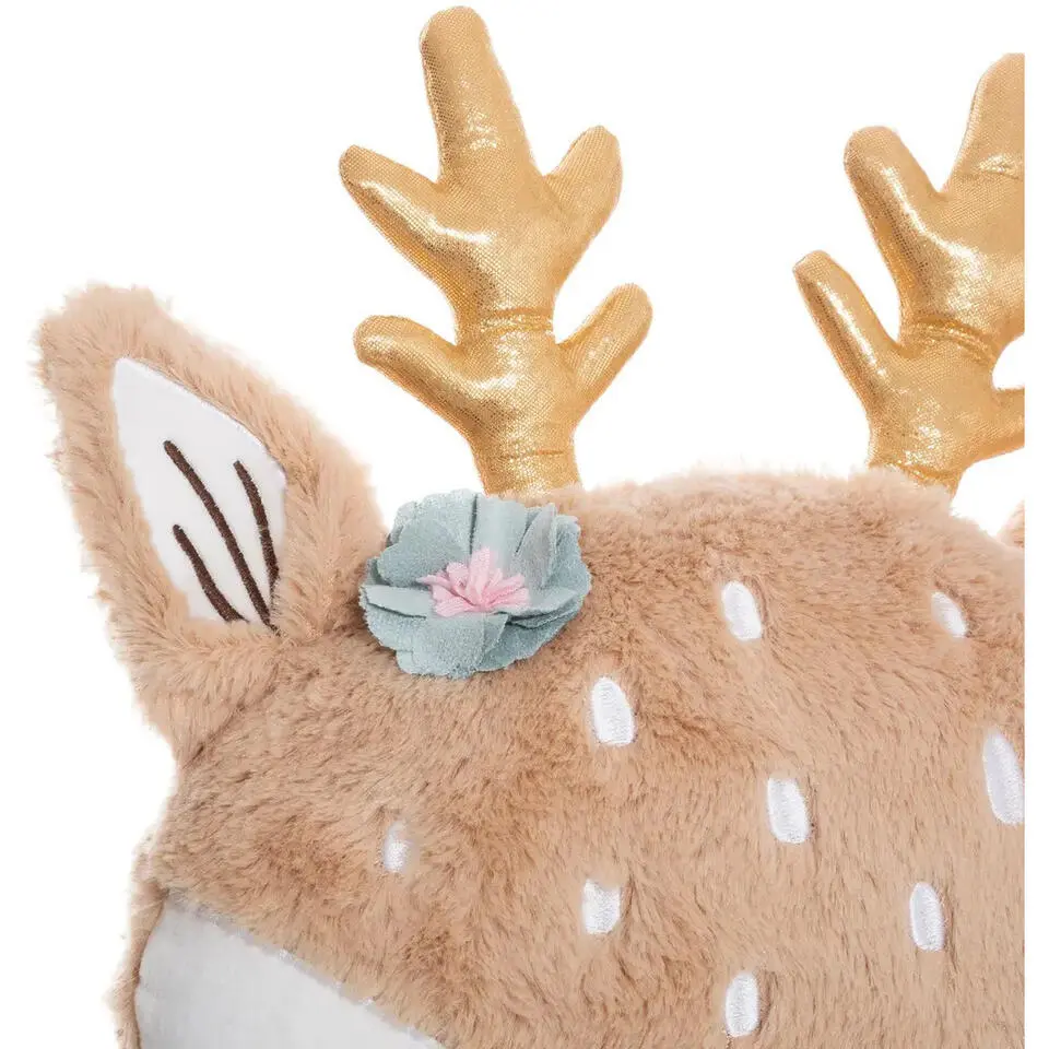 Atmosphera Dieren sierkussen - kinderkamer - hertje - 31 x 38 cm
