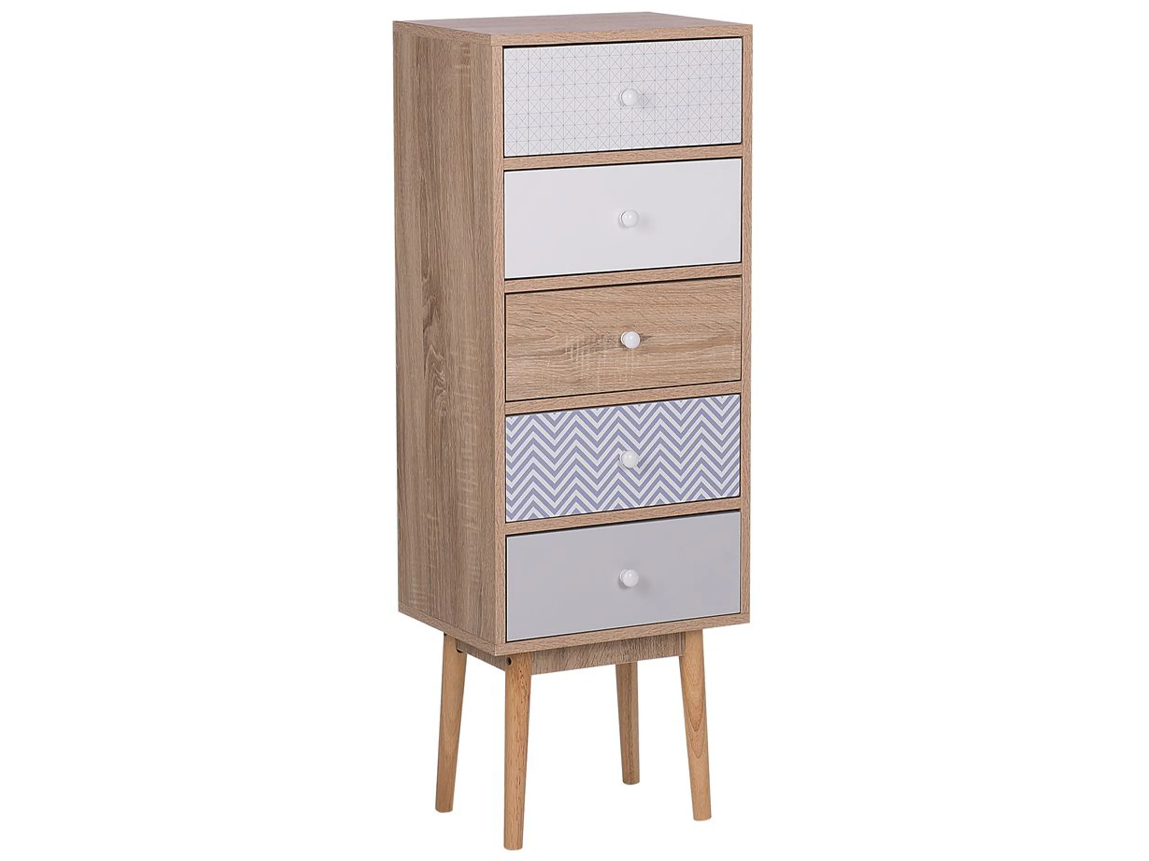 5 Drawer Chest FOLEY Multicolour