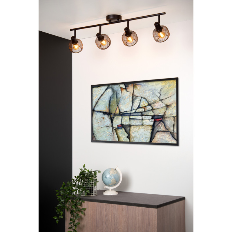 Spot Maren noir E14 4 x 40 W LUCIDE
