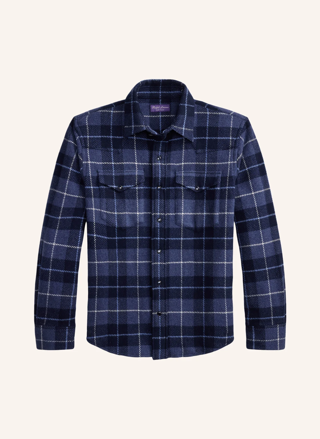 RALPH LAUREN PURPLE LABEL Overshirt aus Cashmere