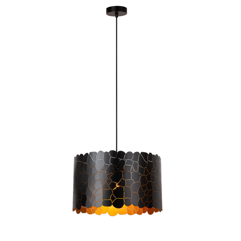 Suspension Almelo noire et or Ø 40 cm E27 40 W LUCIDE
