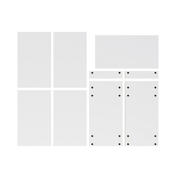 Ensemble de tablettes pour colonne blanc L.30 x P.57 cm Caraway Innovo GoodHome