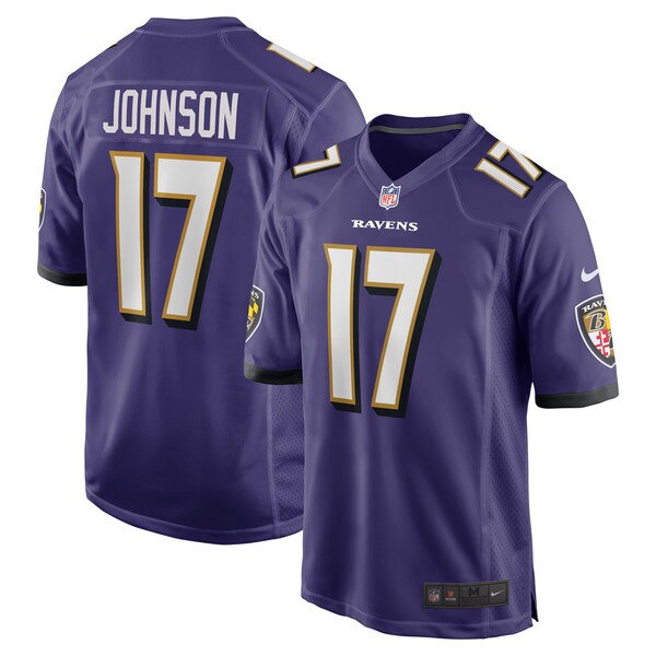 Josh Johnson Baltimore Ravens Nike Team Game Jersey -  Purple
