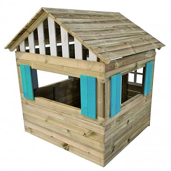Maison d'enfant en bois Masgames LOLLIPOP XL Horeca bleue