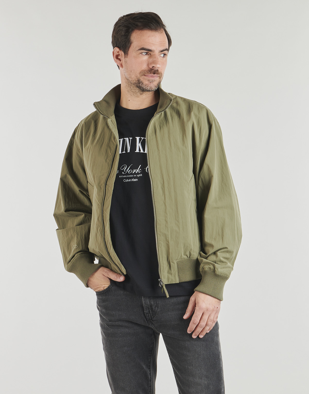 Selected - SLHDYLAN RELAXED BOMBER - Kaki