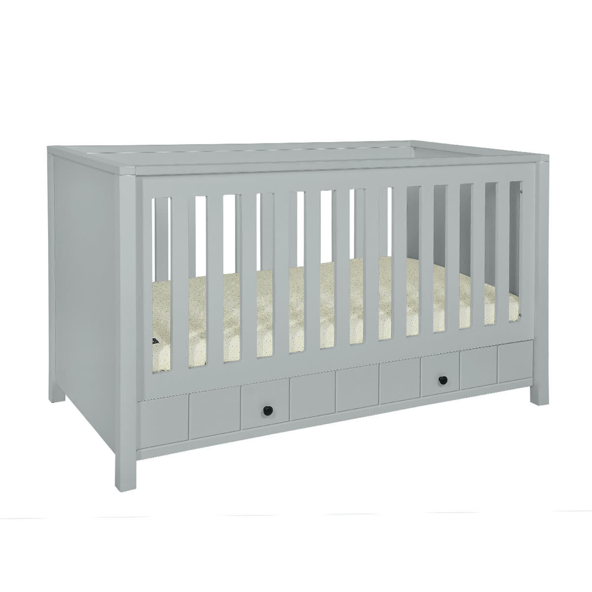 ALLPIN - Lit évolutif 70x140 tiroir inclus gris