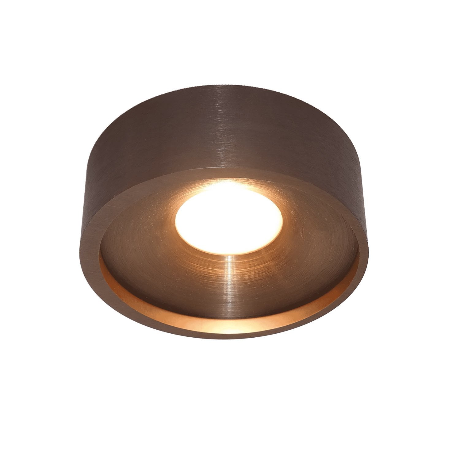 Artdelight plafondlamp Orlando - 1 lichts - 14 x 5  cm - mat brons