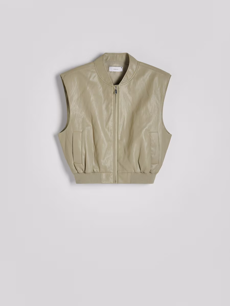 Faux Leather Vest