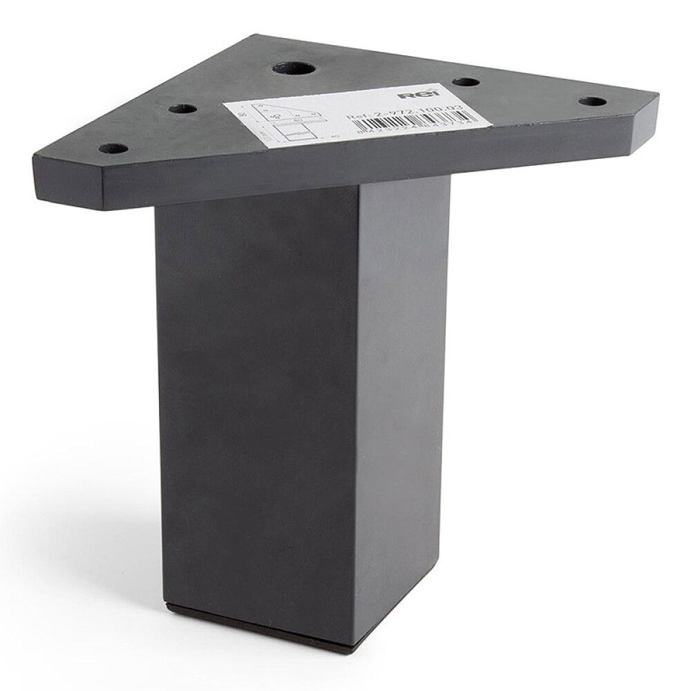 MØBELBEN REI ABS-PLAST 40X40X100MM SVART