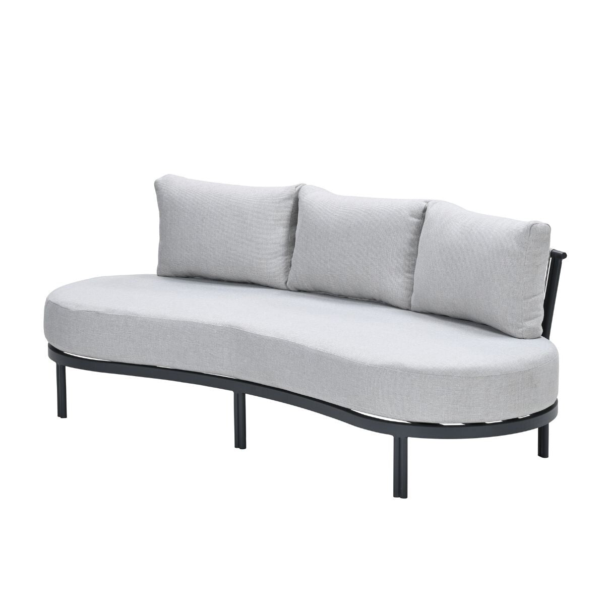 Garden Impressions Loungebank Toscana L225 cm - donker grijs