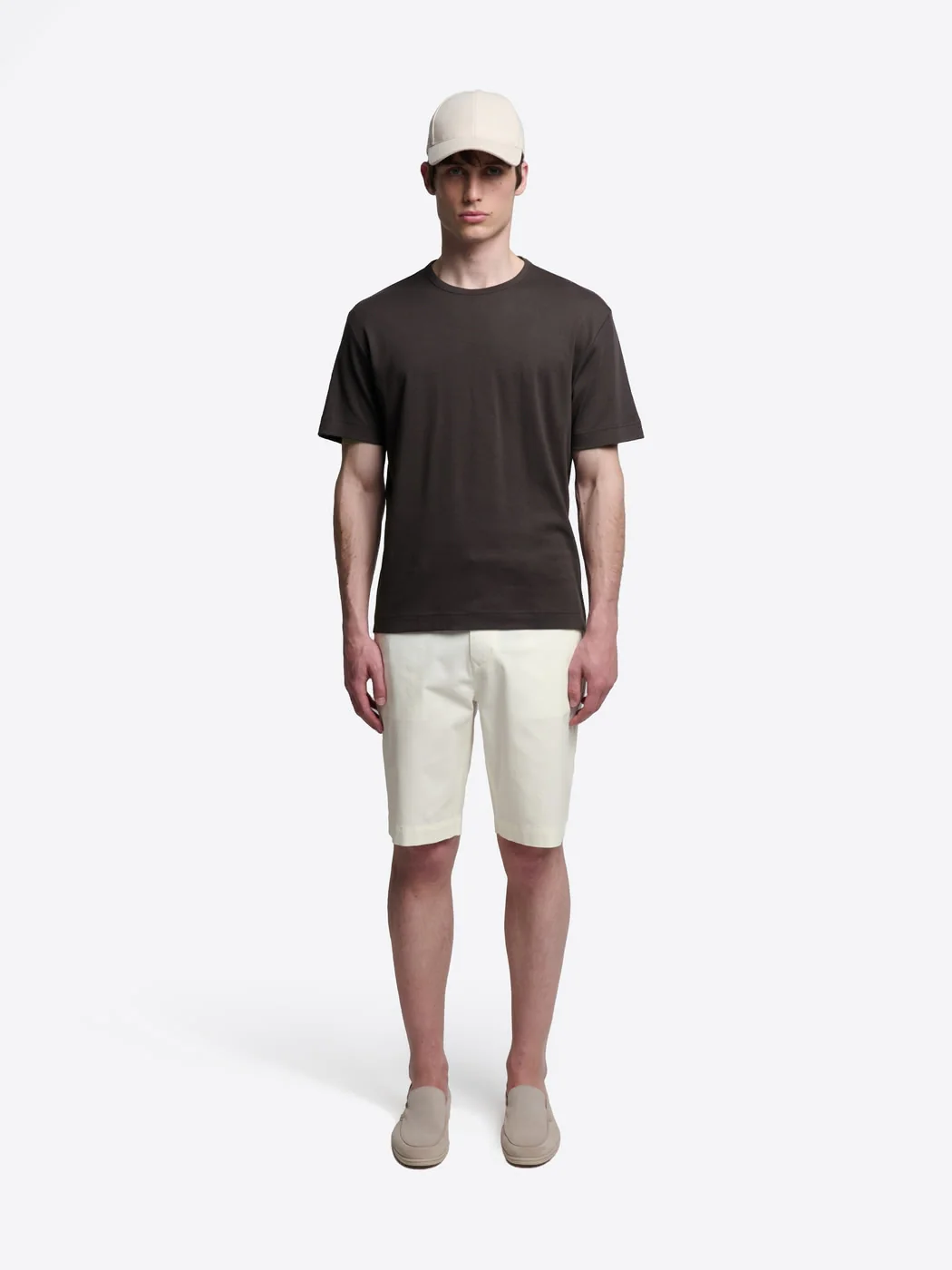 Bermuda slim taille semi-élastiquée